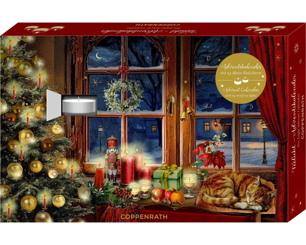 Teelicht-Adventskalender - Advent, Advent, ein Lichtlein brennt