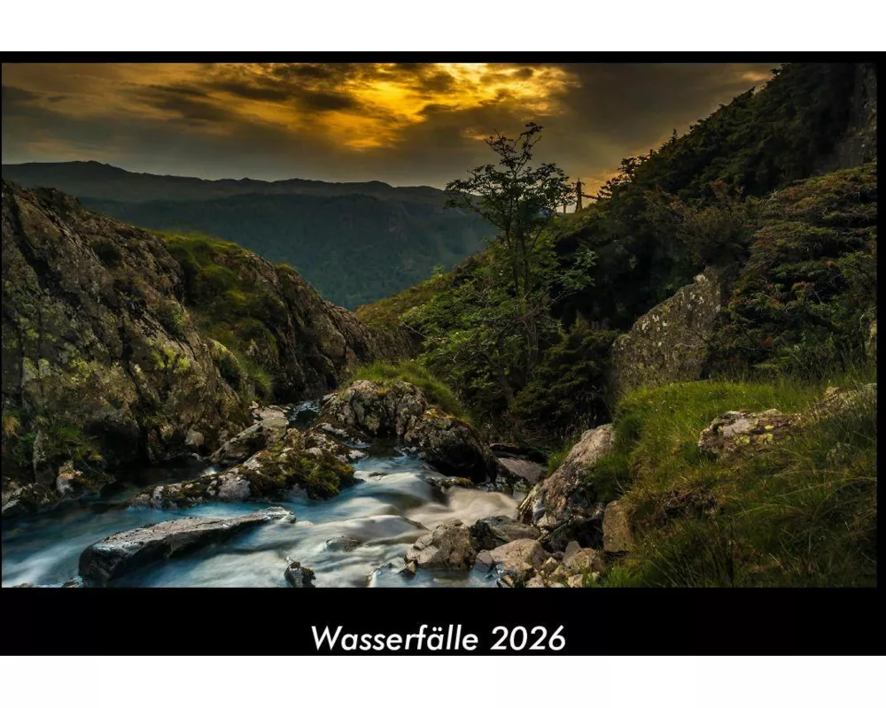 Wasserfälle 2026 Fotokalender DIN A3