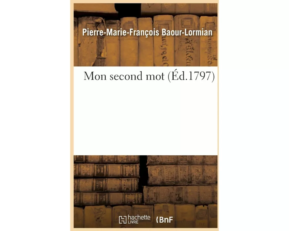 Mon Second Mot