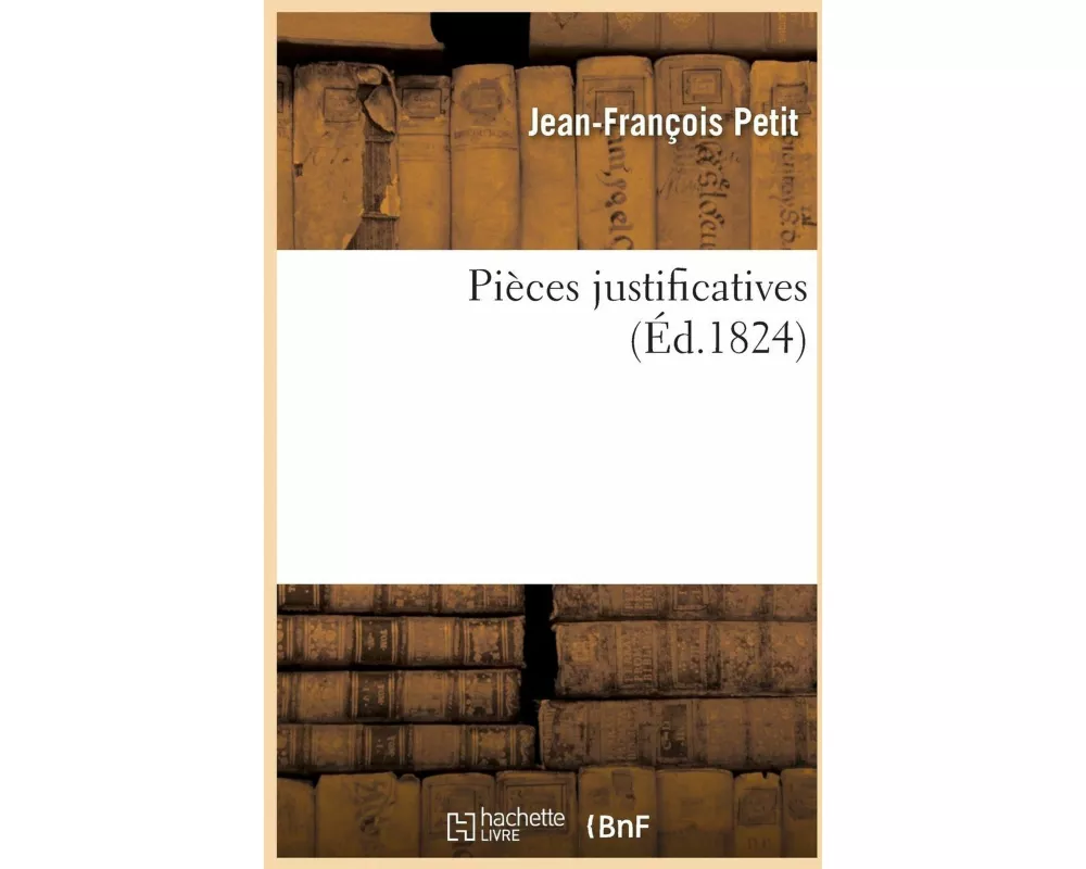Pièces Justificatives