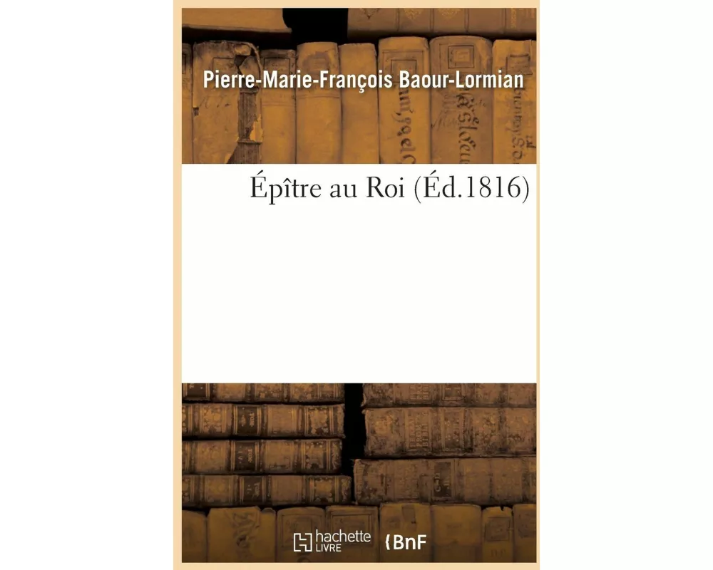 Épître Au Roi