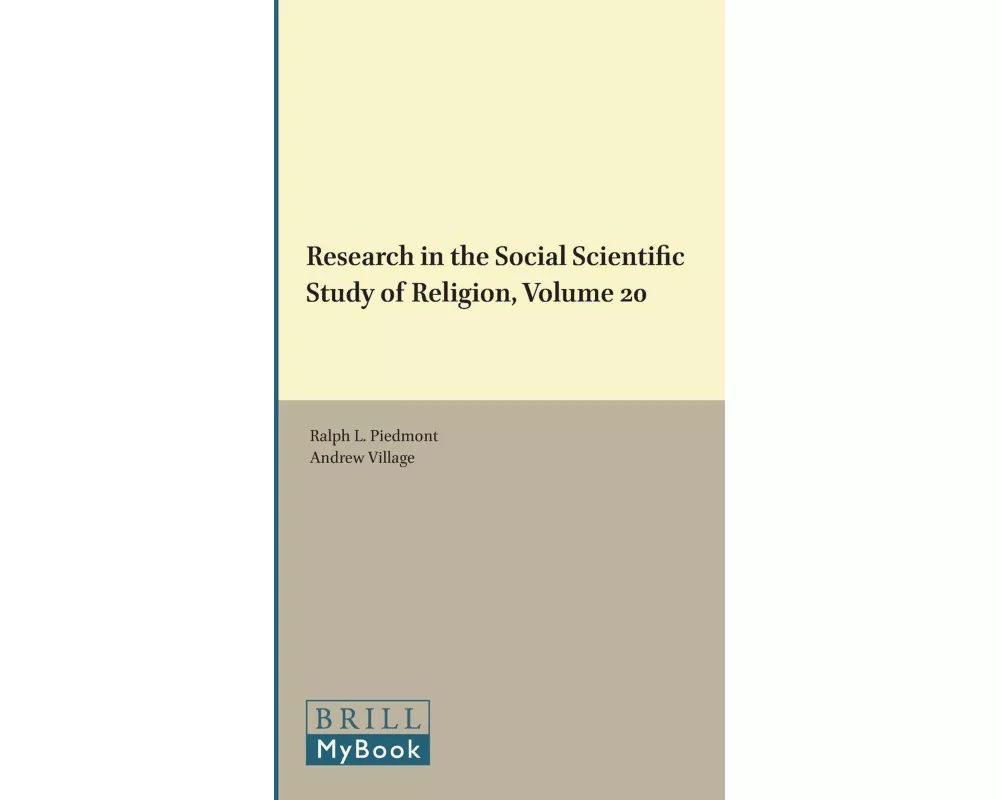 Research in the Social Scientific Study of Religion, Volume 20