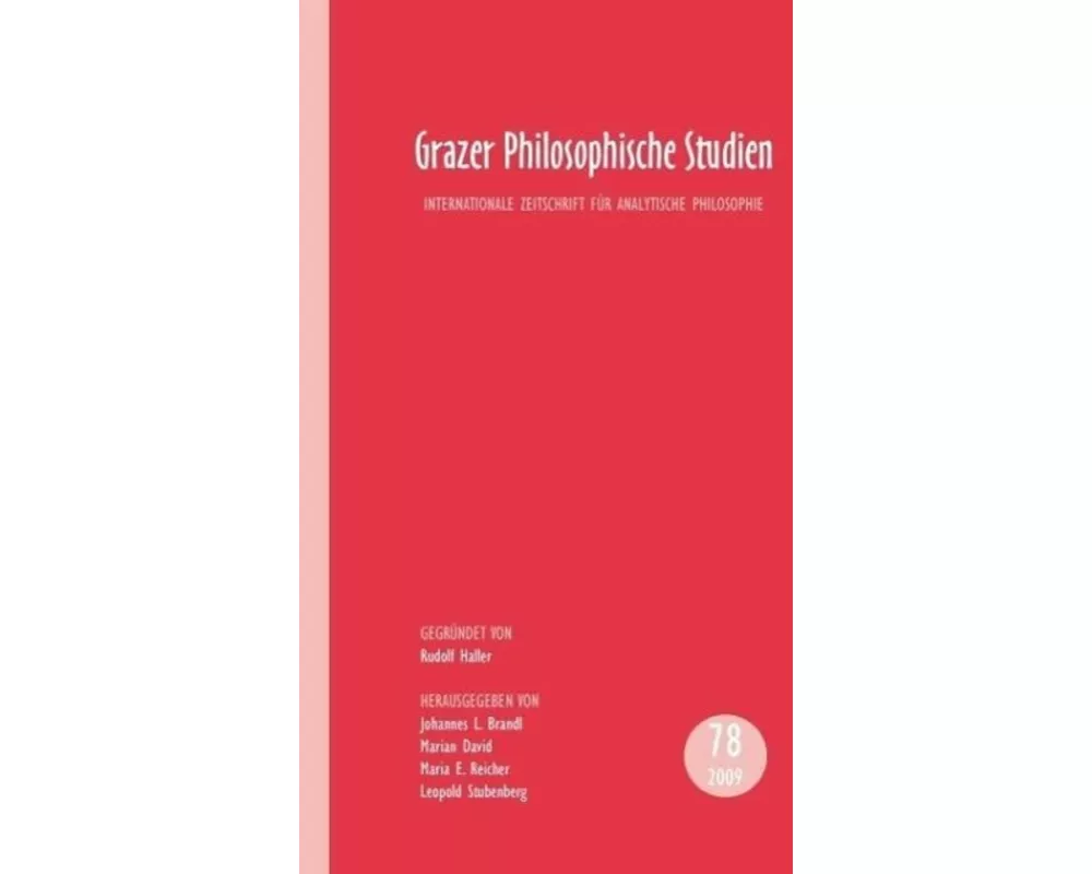 Grazer Philosophische Studien. Band 78