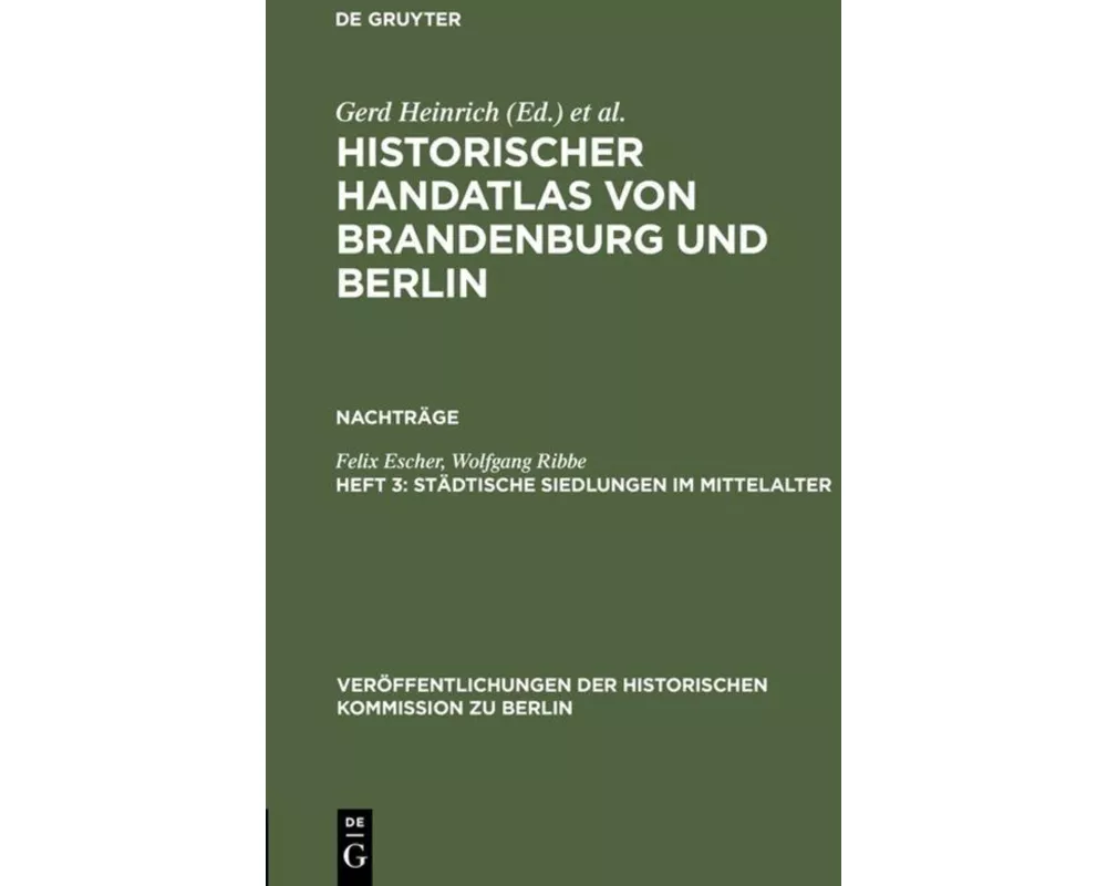 Städtische Siedlungen im Mittelalter