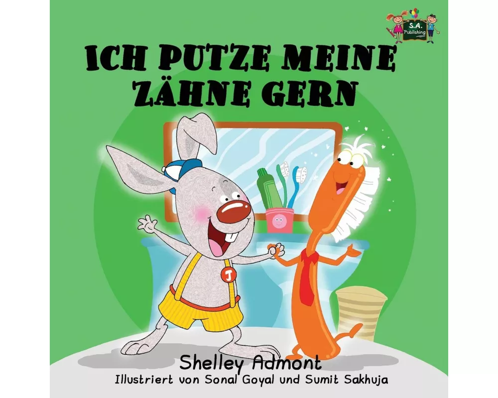 Ich putze meine Zähne gern
