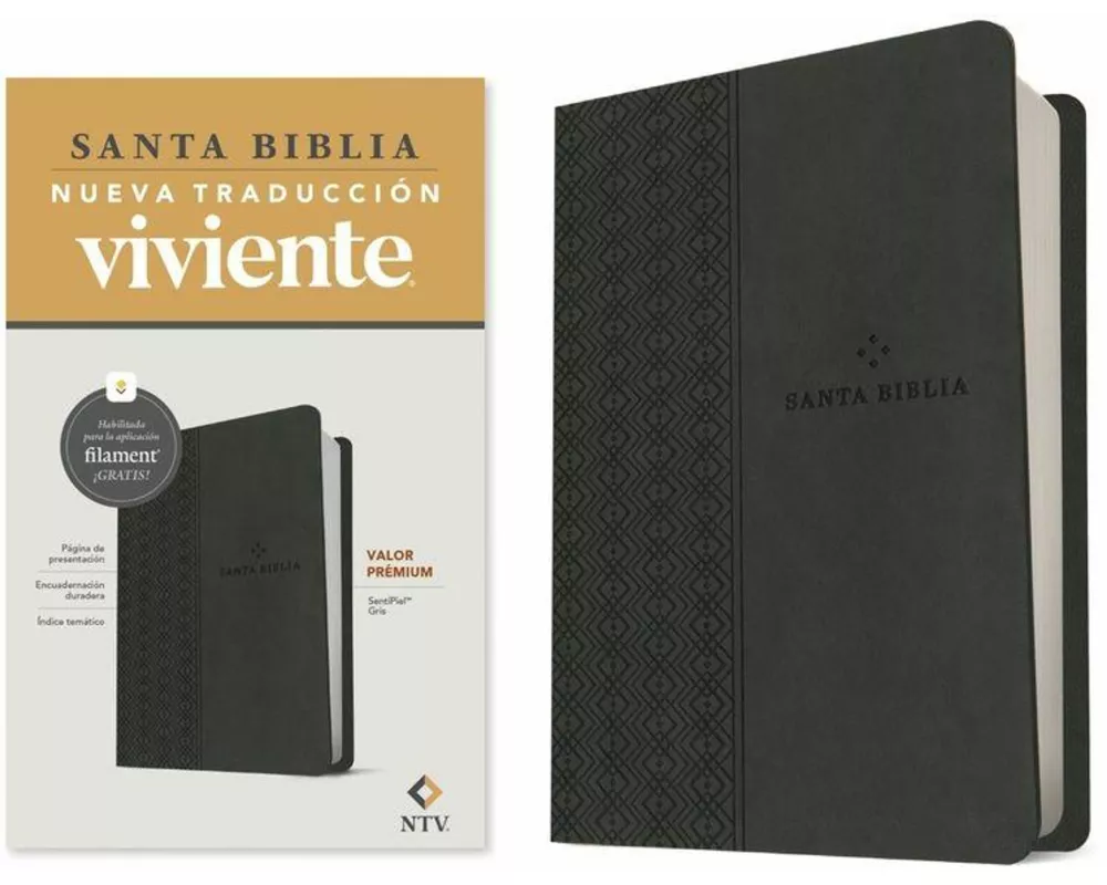 Biblia Valor Prémium Ntv Con Filament (Sentipiel, Gris)
