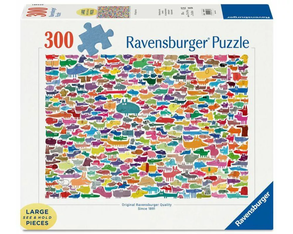387 Dogs & One Cat 300 PC Large Formatpuzzle