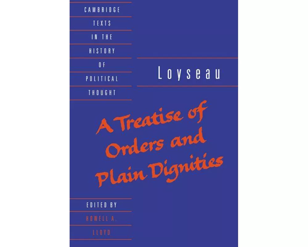 A Treatise of Orders and Plain Dignities