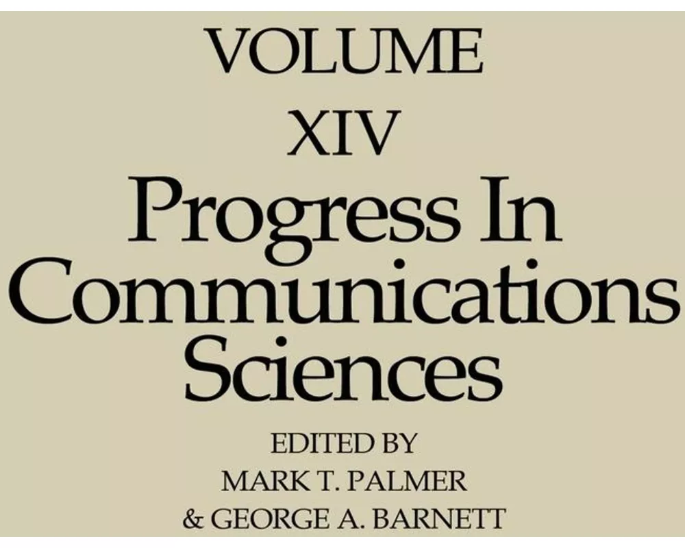 Progress in Communication Sciences