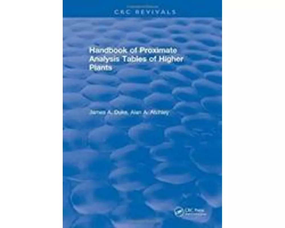 Handbook of Proximate Analysis Tables of Higher Plants