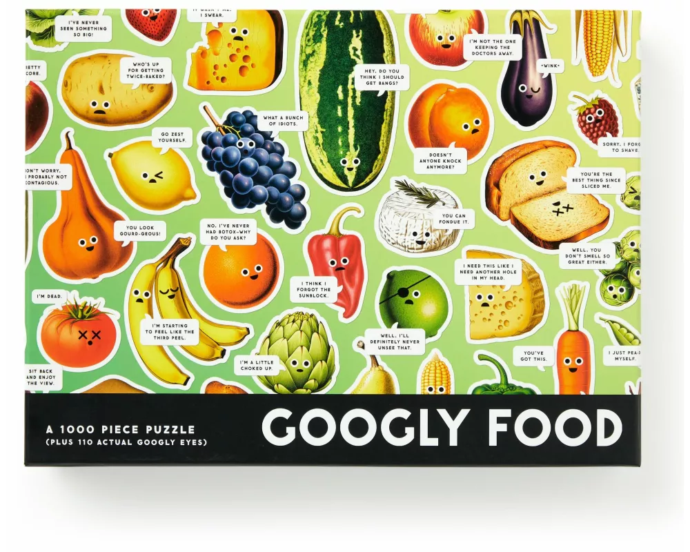 Googly Food 1000 Piece Puzzle