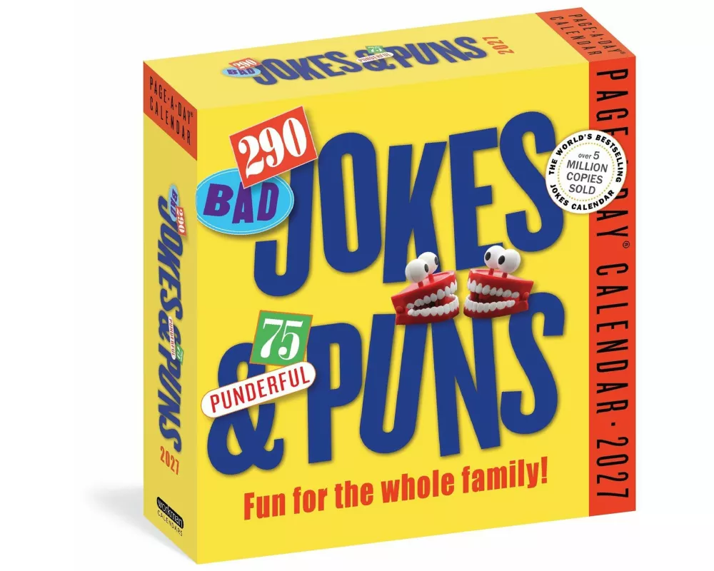 290 Bad Jokes & 75 Punderful Puns Page-A-Day Calendar 2027