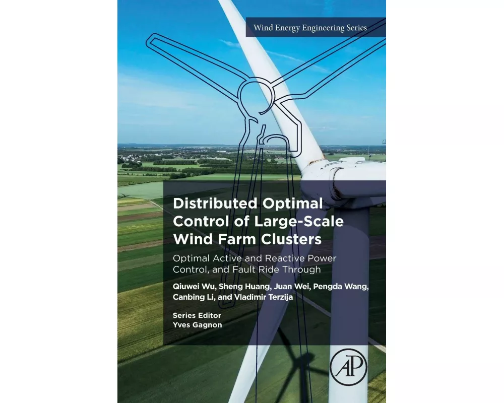 Distributed Optimal Control of Large-Scale Wind Farm Clusters