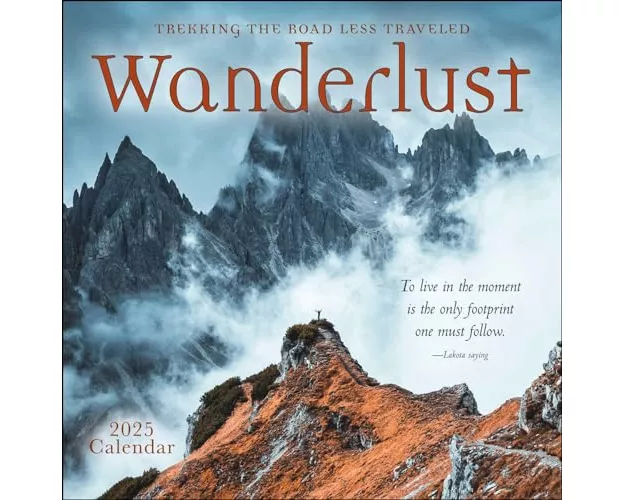 Wanderlust 2025 Wall Calendar