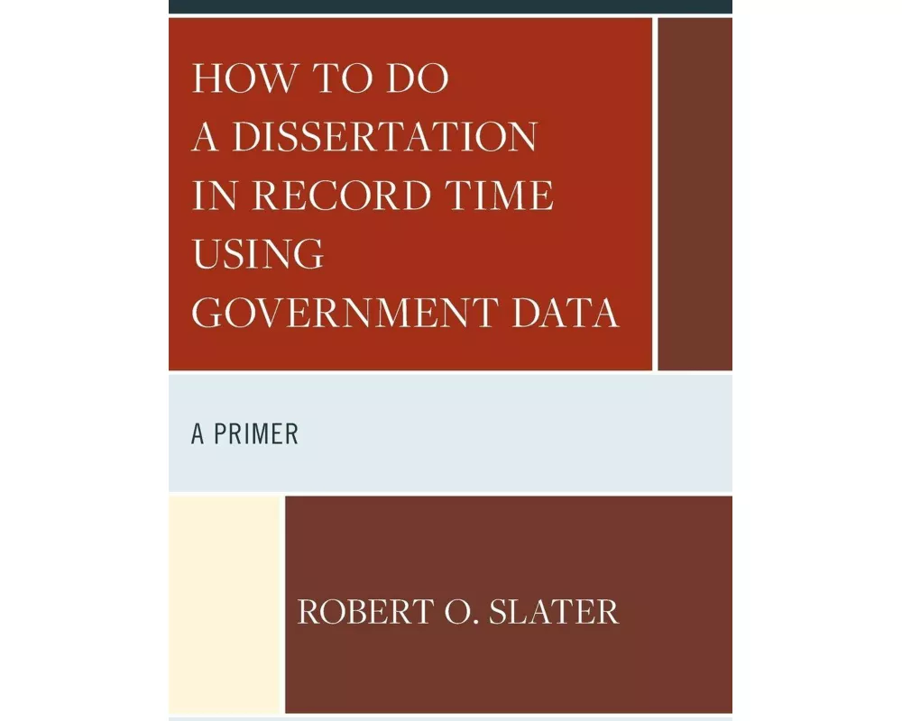 How to Do a Dissertation in Record Time Using Government Data