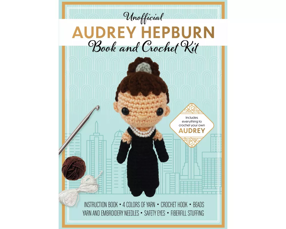 Unofficial Audrey Hepburn Book and Crochet Kit