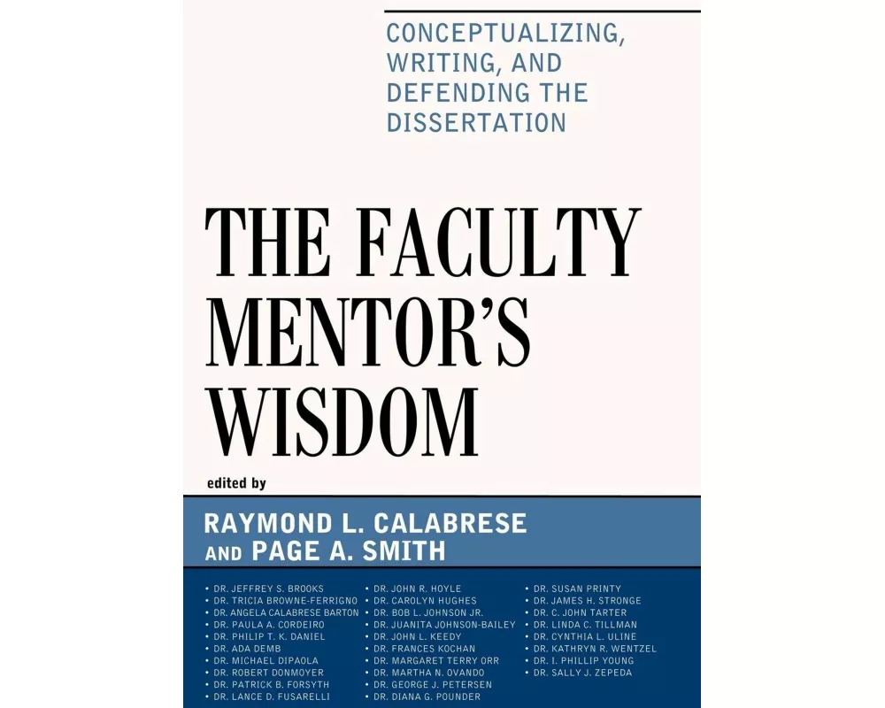 The Faculty Mentor's Wisdom