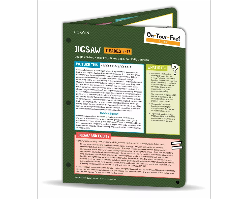 On-Your-Feet Guide: Jigsaw, Grades 4-12