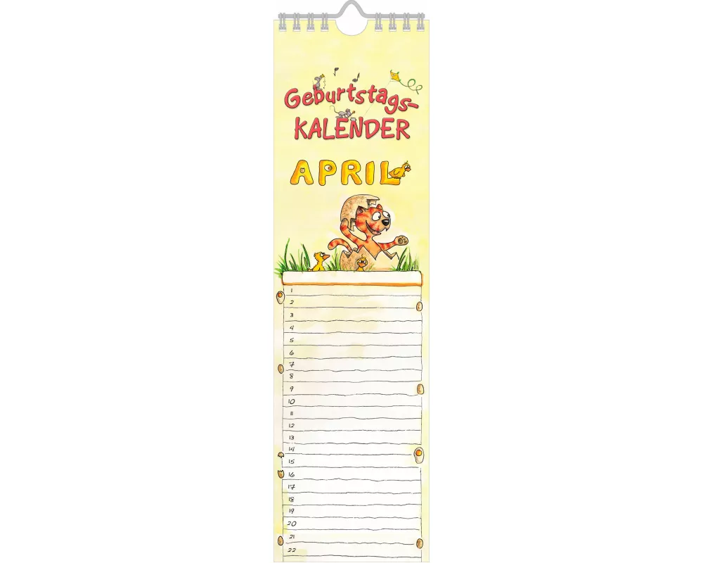 Geburtstagskalender Mini Cartoon