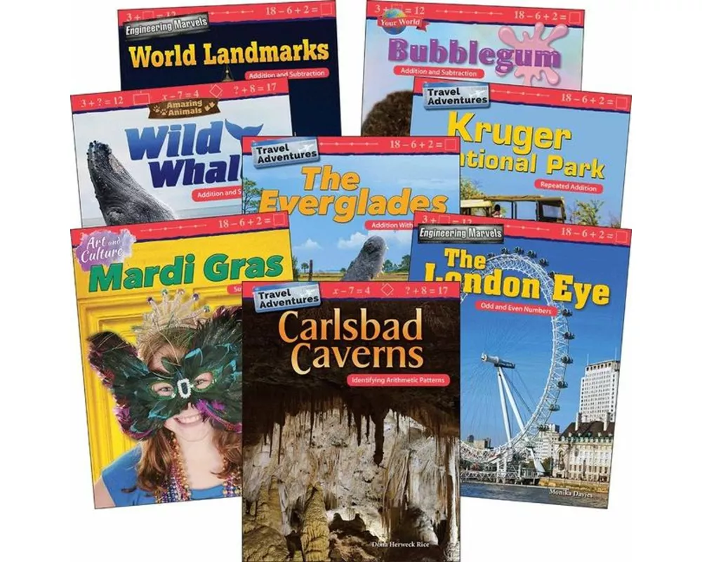 Addition & Subtraction: Grades 2-3 (8-Book Set)