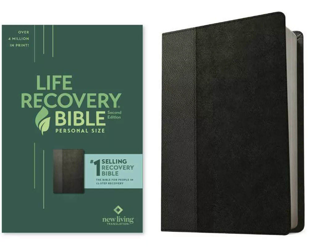 NLT Life Recovery Bible, Second Edition, Personal Size (Leatherlike, Black/Onyx)