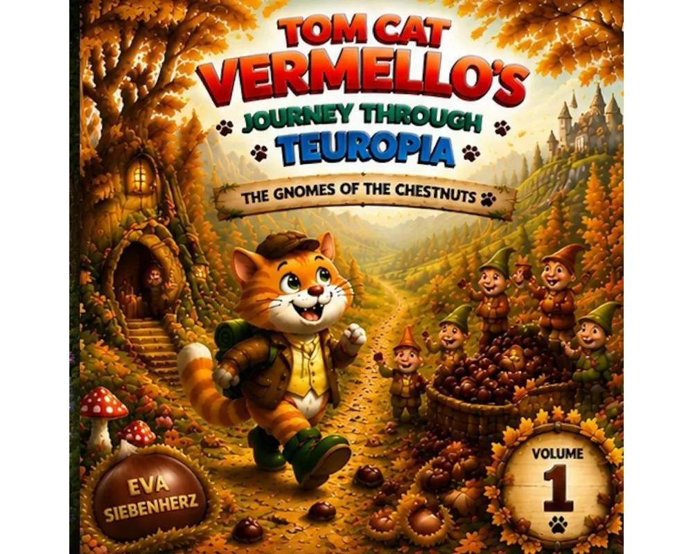 The Chestnut Elves - Part 1 of the 14-part children's book series *Vermello the Cat's Journey Through Teuropia*. Cat adventures, richly illustrated, a