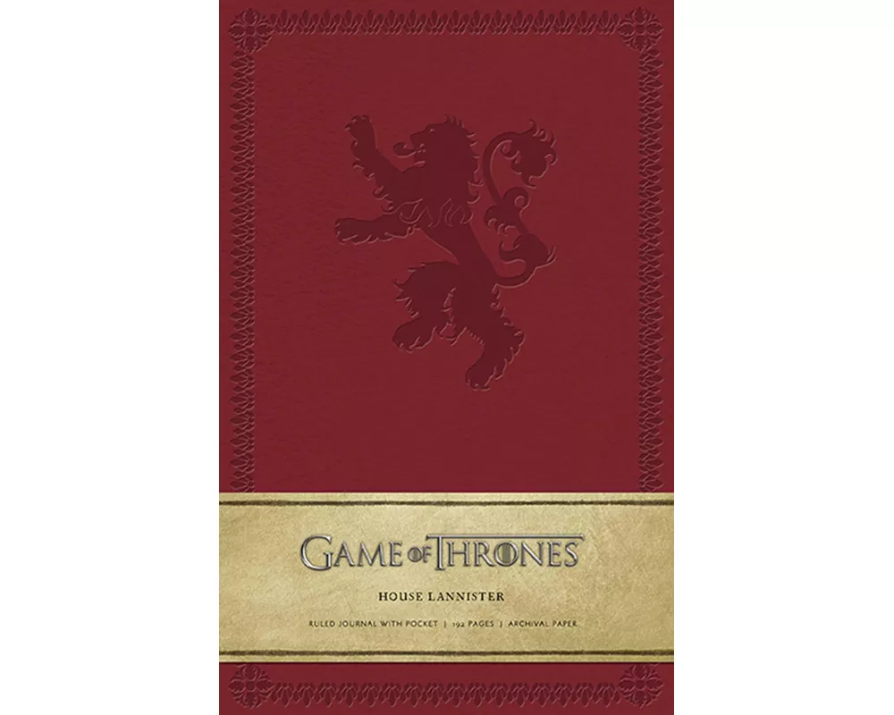 Game of Thrones: House Lannister Hardcover Ruled Journal