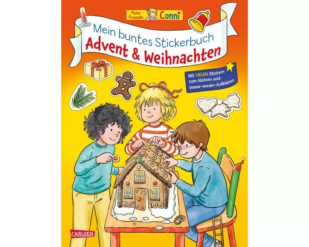 Conni Gelbe Reihe (Beschäftigungsbuch): Mein buntes Conni-Stickerbuch: Advent und Weihnachten