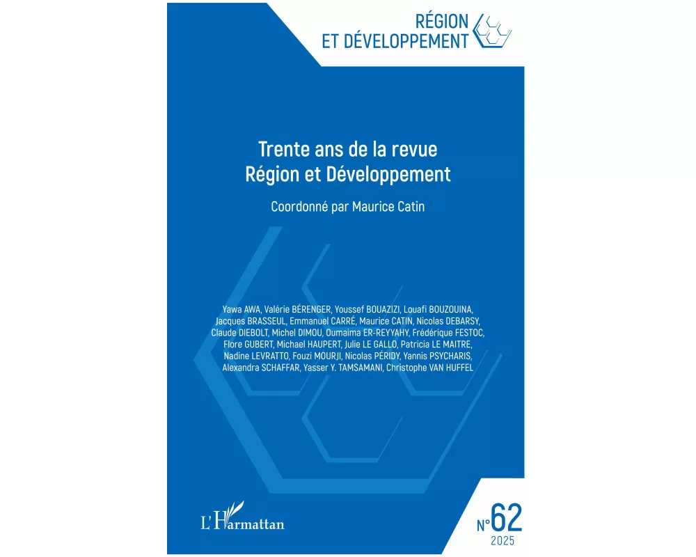 Trente ans de la revue Région et Développement