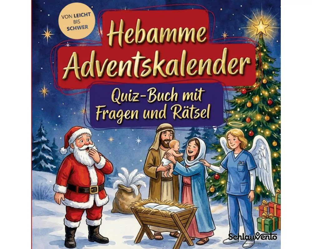 Hebamme-Adventskalender: Quiz-Buch mit Fragen und Rätsel