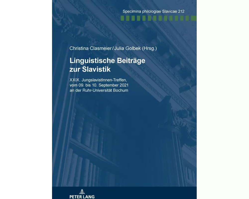 Linguistische Beiträge zur Slavistik