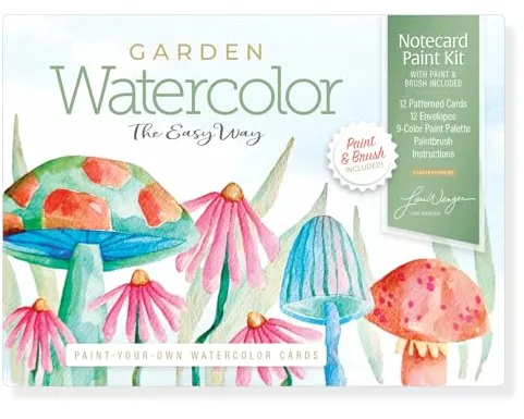 Watercolor the Easy Way Paint-Your-Own Watercolor Cards Garden