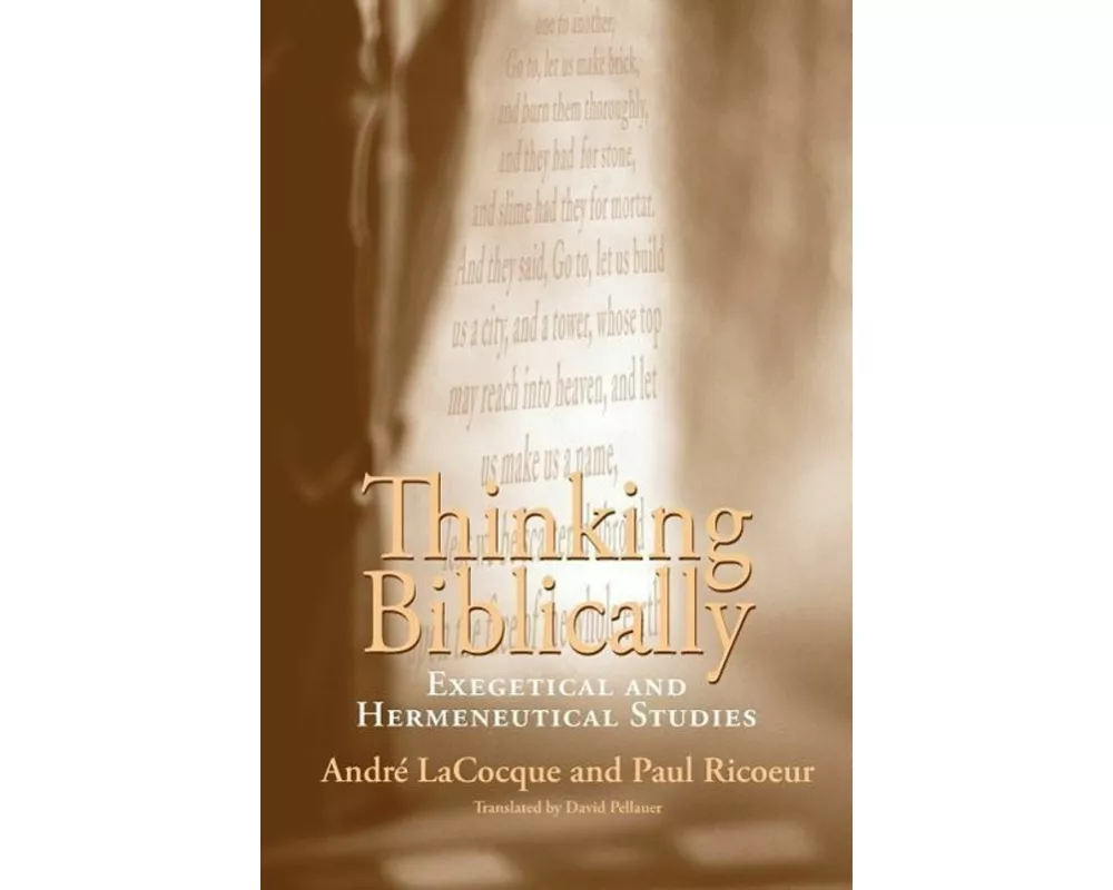 Thinking Biblically – Exegetical and Hermeneutical Studies