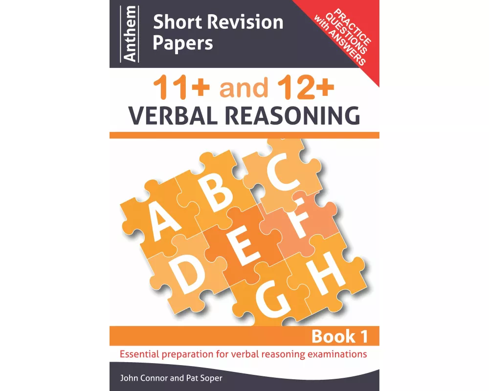 Anthem Short Revision Papers 11+ and 12+ Verbal Reasoning Book 1