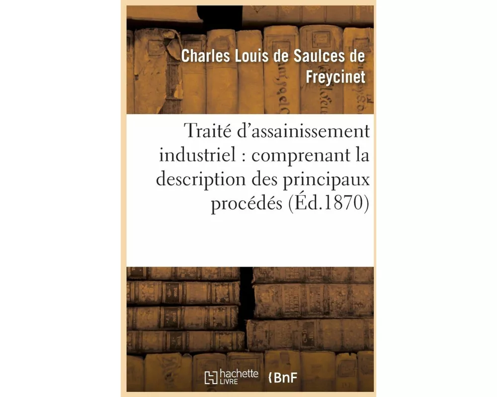 Traité d'assainissement industriel