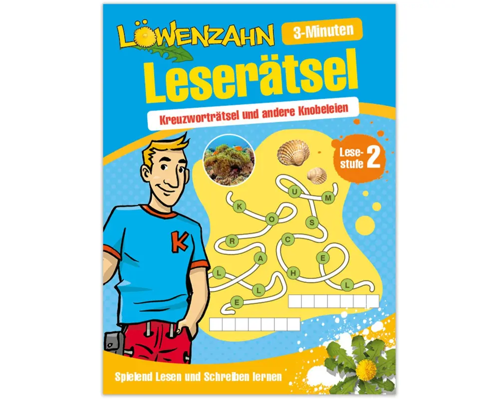 Löwenzahn-3-Minuten Leserätsel: Kreuzworträtsel und andere Knobeleien