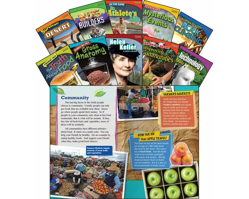 TIME FOR KIDS(R) Informational Text Grade 4 Readers Set 1 10-Book Set