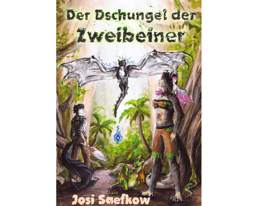Der Dschungel der Zweibeiner. Illustrierter Fantasieroman über Katzenmenschen und Drachen