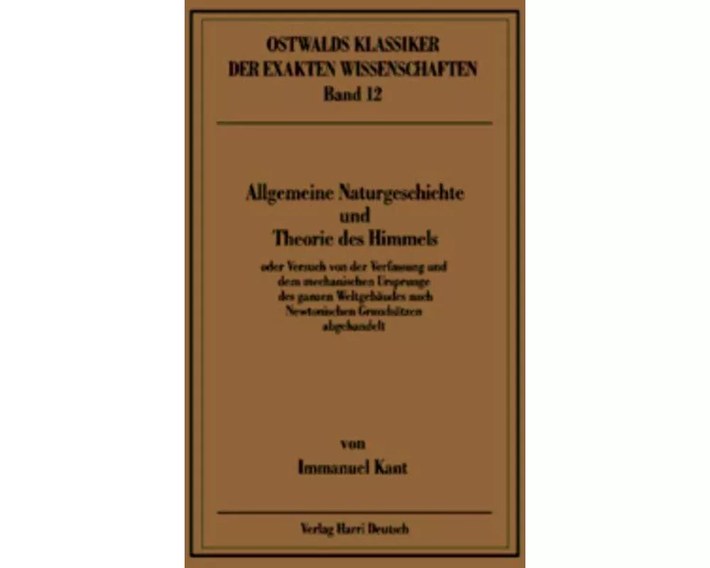 Allgemeine Naturgeschichte und Theorie des Himmels (Kant)