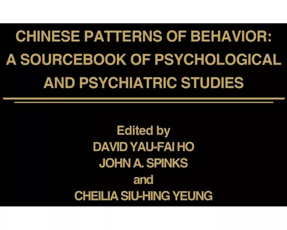 Chinese Patterns of Behavior
