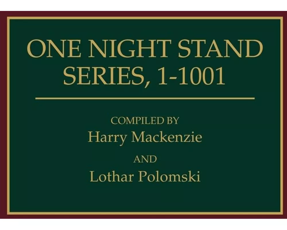 One Night Stand Series, 1-1001