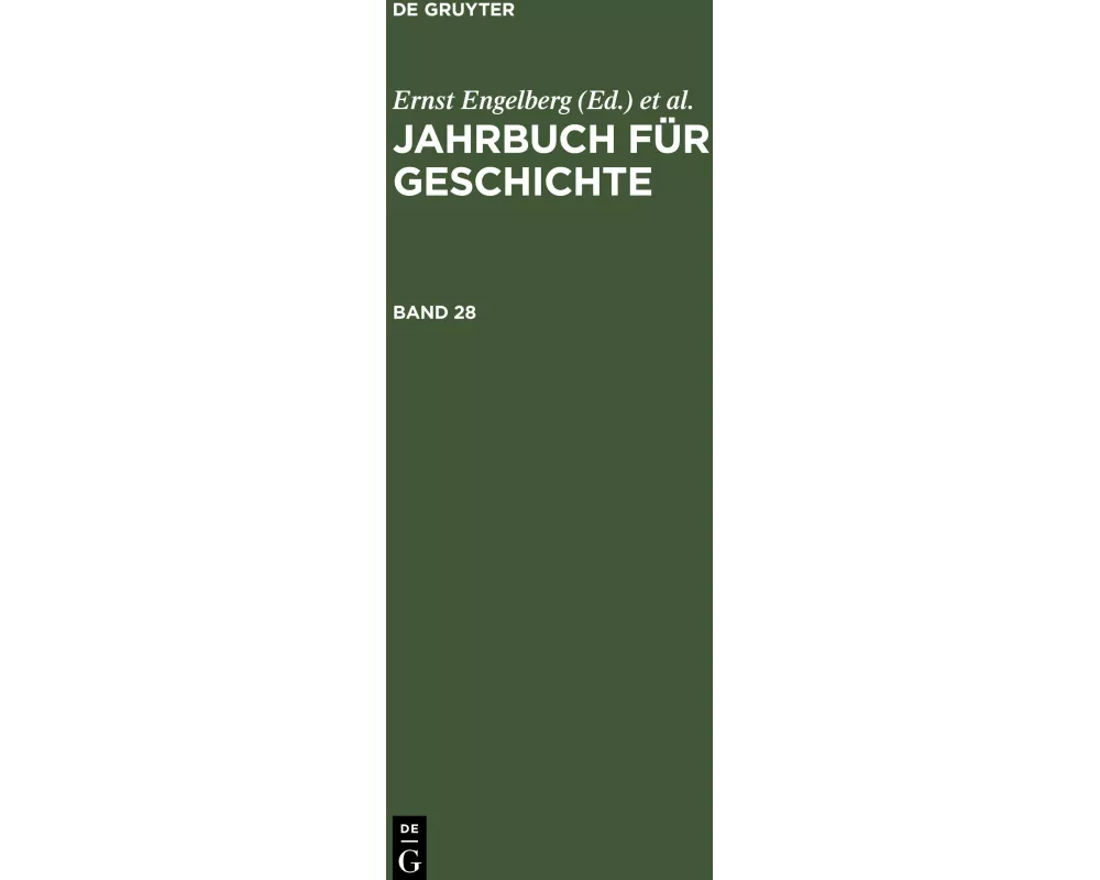 Jahrbuch für Geschichte. Band 28
