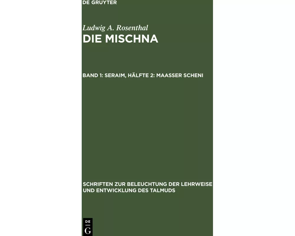 Seraim, Hälfte 2: Maasser scheni