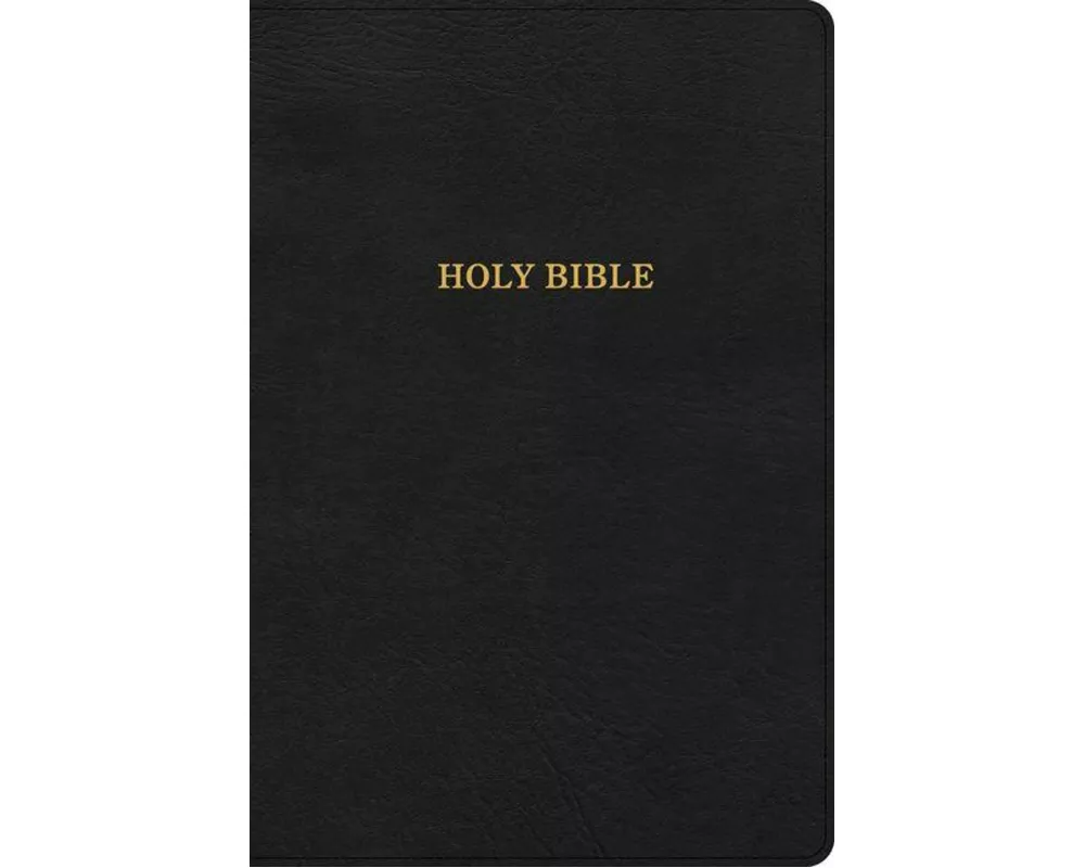 KJV Large Print Thinline Bible, Black Leathertouch
