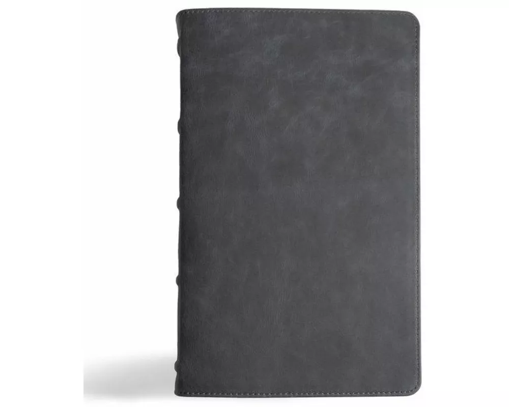 CSB Single-Column Personal Size Bible, Holman Handcrafted Collection, Marbled Slate Premium Calfskin