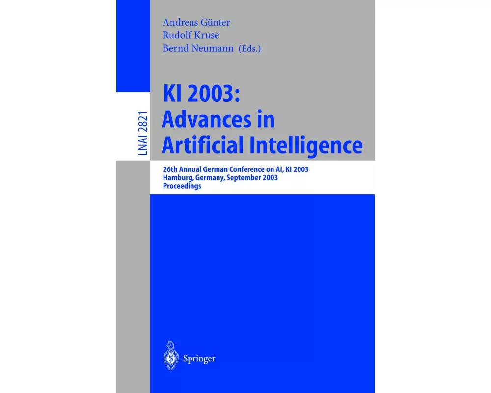KI 2003: Advances in Artificial Intelligence