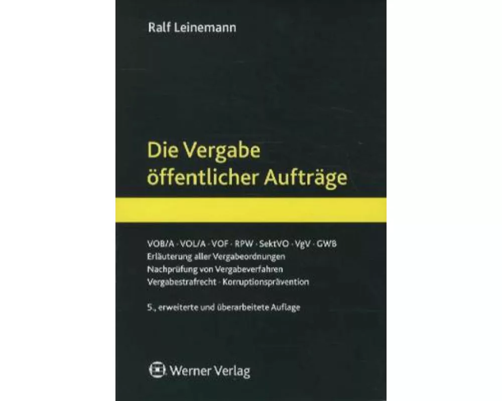Die Vergabe öffentlicher Aufträge