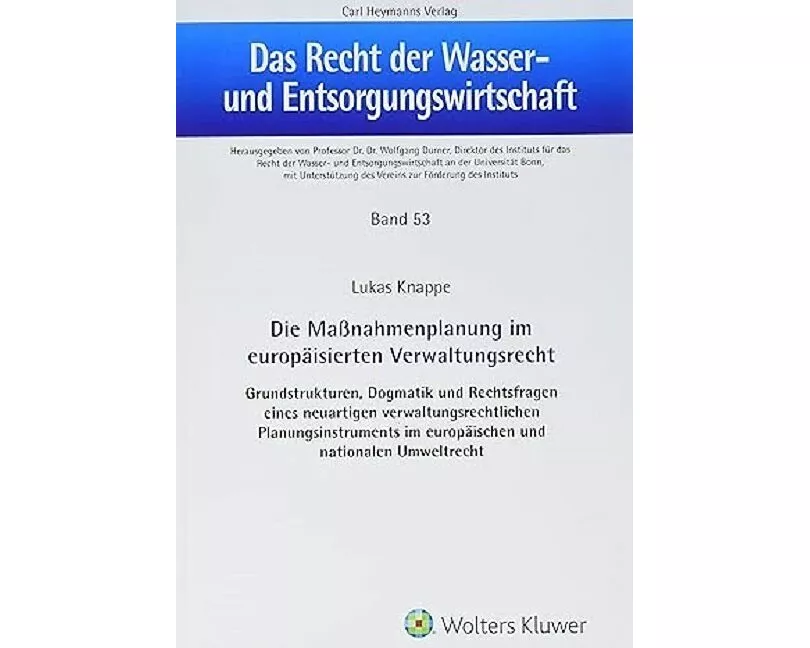 Die Maßnahmenplanung im europäisierten Verwaltungsrecht