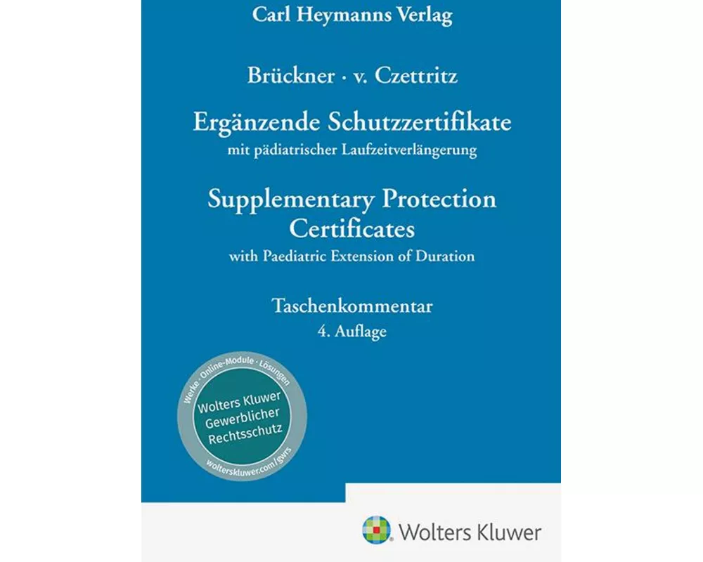 Ergänzende Schutzzertifikate / Supplementary Protection Certificates