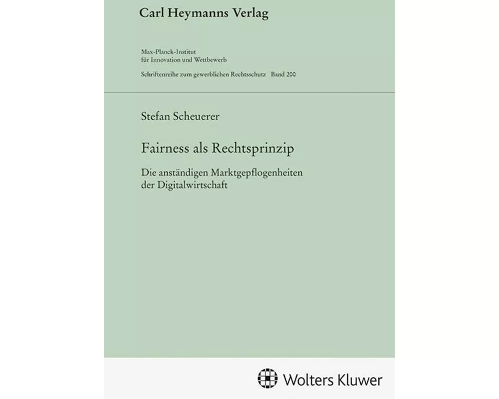 Fairness als Rechtsprinzip (GWR 200)